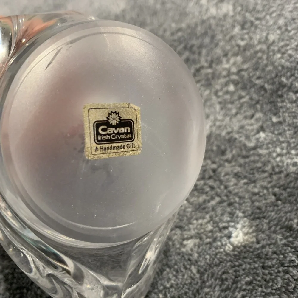 Vintage Cavan Ireland Crystal‎ Swan candy dish